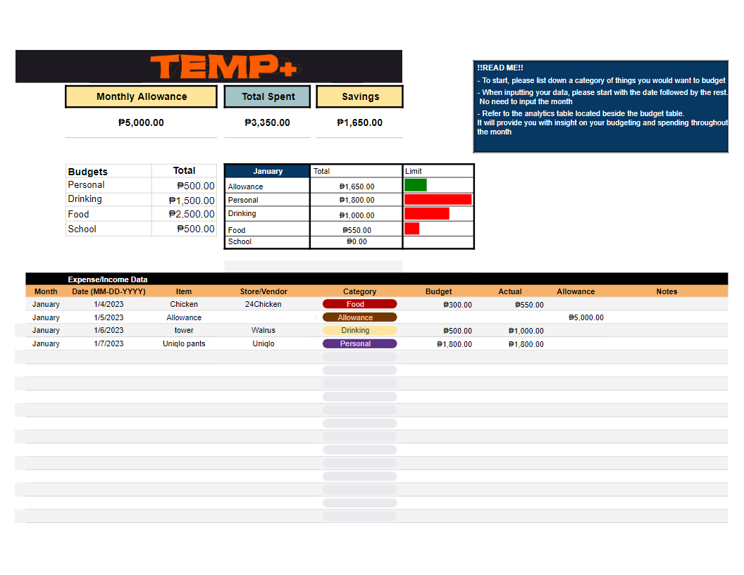 Budget Tracker